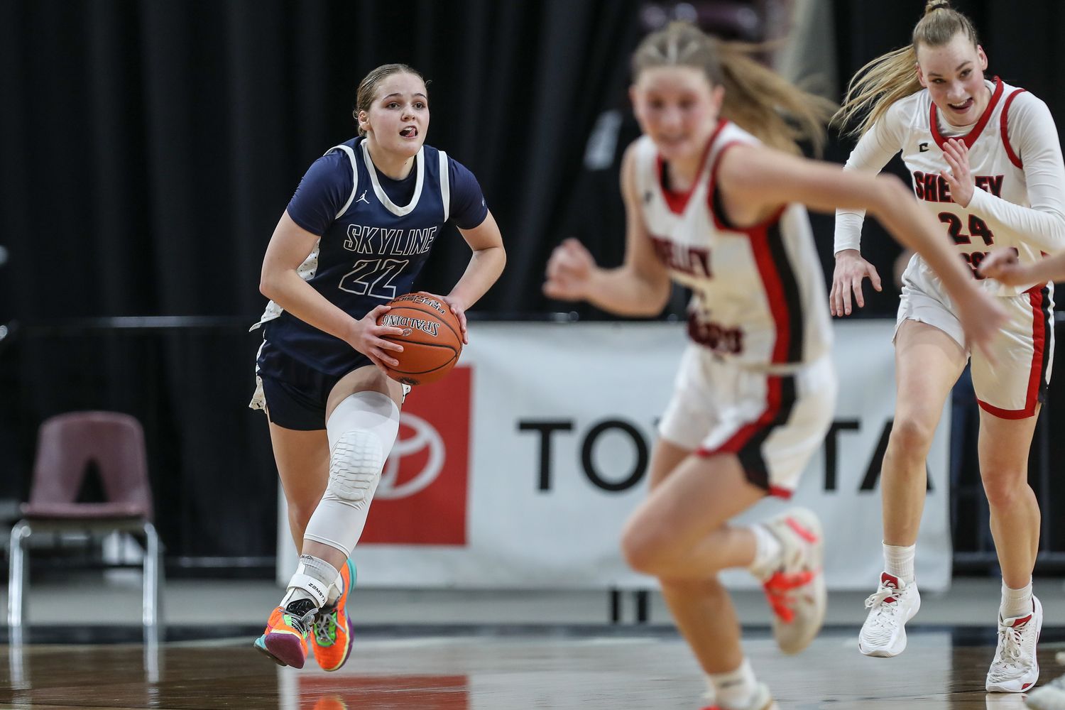 shelley skyline idaho girls basketball state championship 2024 Orr34